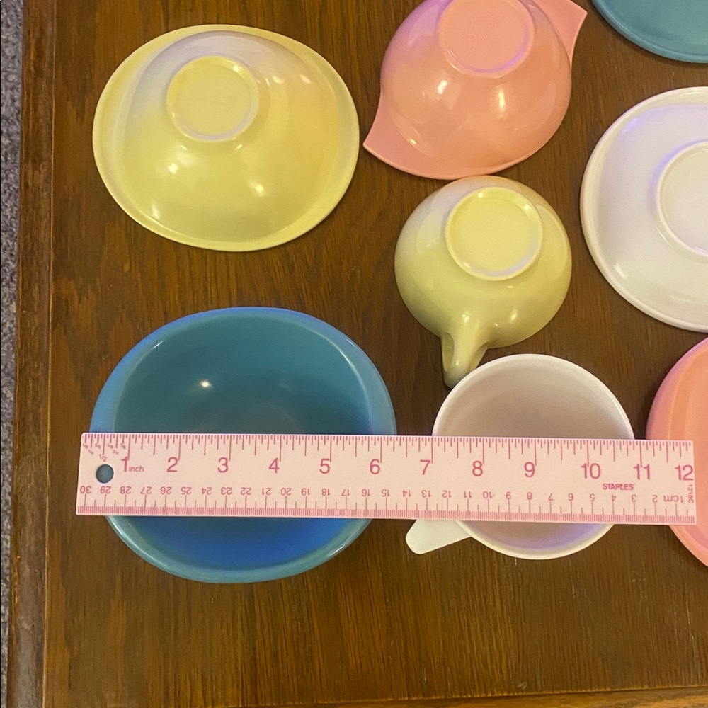 Colorful Vintage Boontonware 12 pieces - Picture 4 of 5